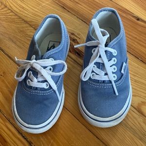 Toddler size 7 blue canvas Vans